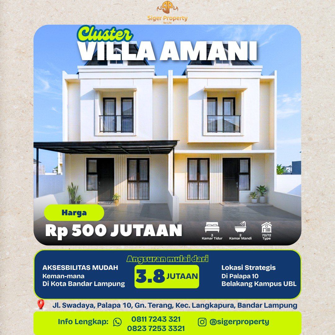 CLUSTER VILLA AMANI